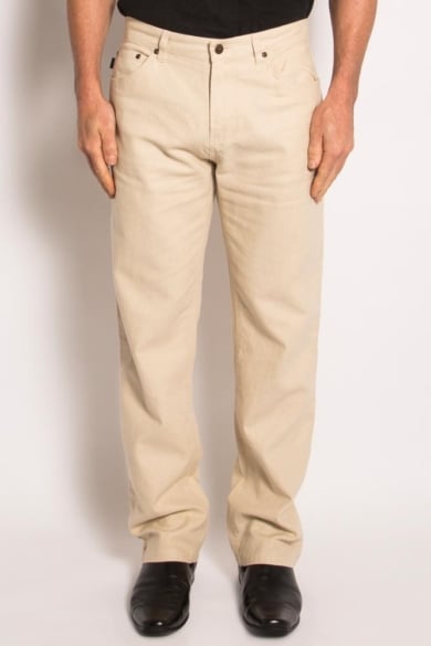 Hemp Light Canvas Jeans-Natural