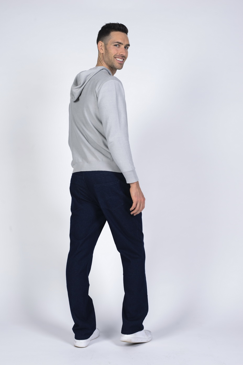 mwt701_grey_b.jpg Men's Hemp Cotton Knit Hoodie-Grey