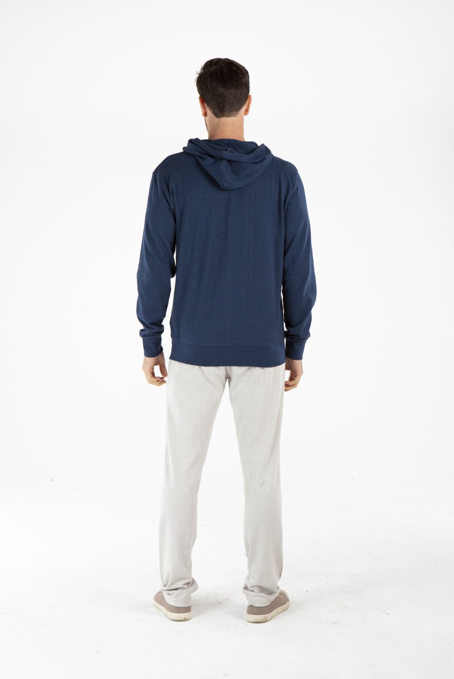 MENS HEMP COTTON HOODIE- NAVY