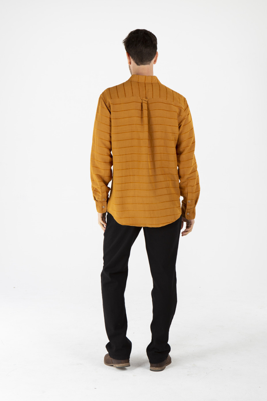 mwt1909_mustard_b__.jpg MENS HEMP SILK LONG SLEEVE SHIRT - MUSTARD