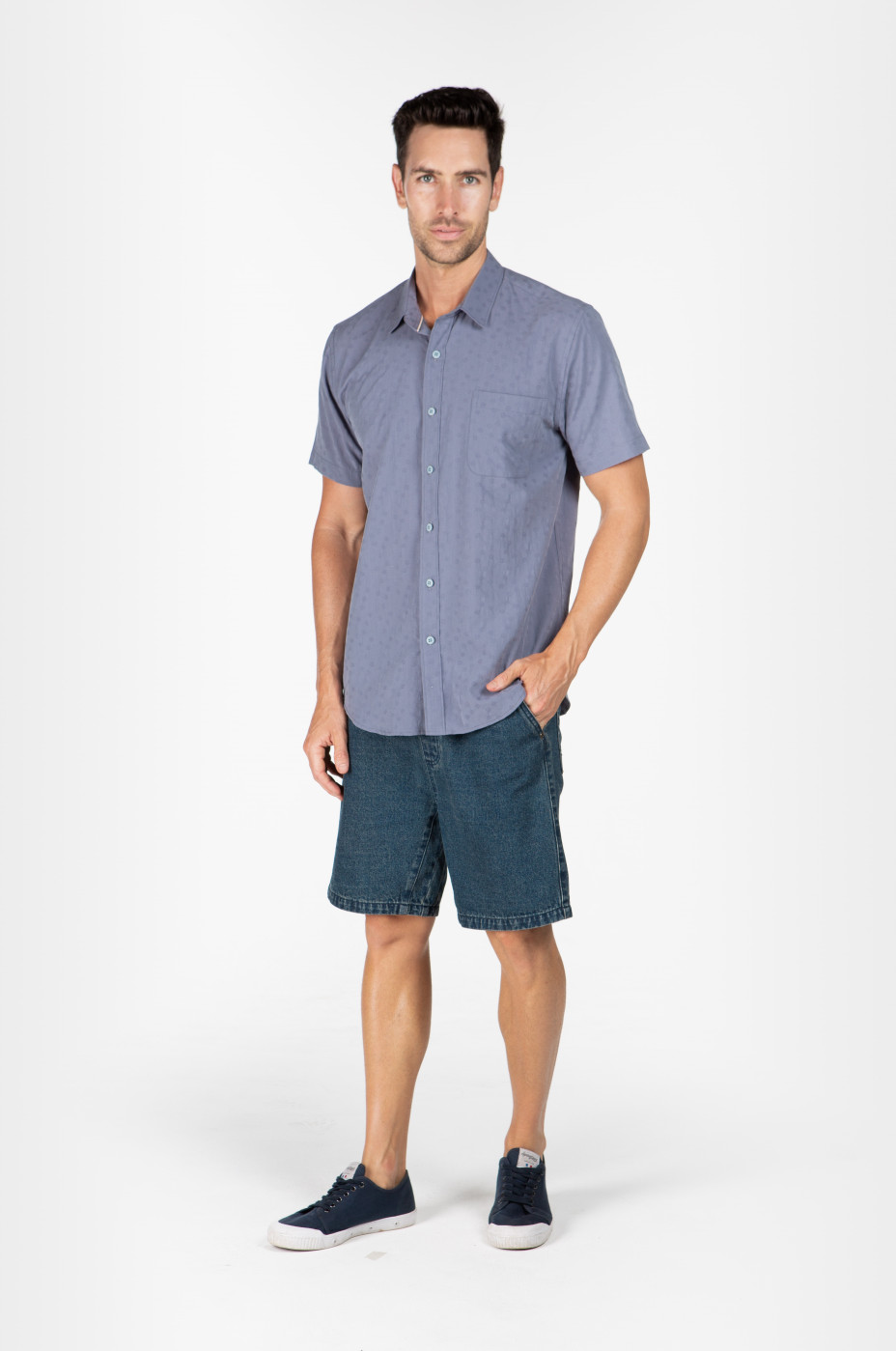 5z0a5622__.jpg MENS HEMP SILK SHORT SLEEVES SHIRT - BLUE