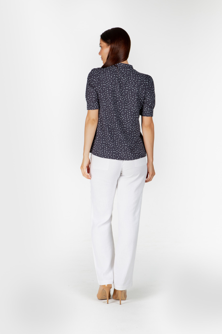 lst1967_navy_b__.jpg LADIES HEMP COTTON PRINT BLOUSE - NAVY
