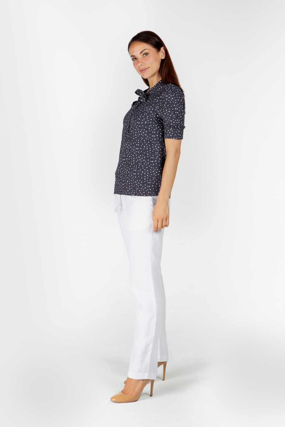 lst1967_navy_s__.jpg LADIES HEMP COTTON PRINT BLOUSE - NAVY