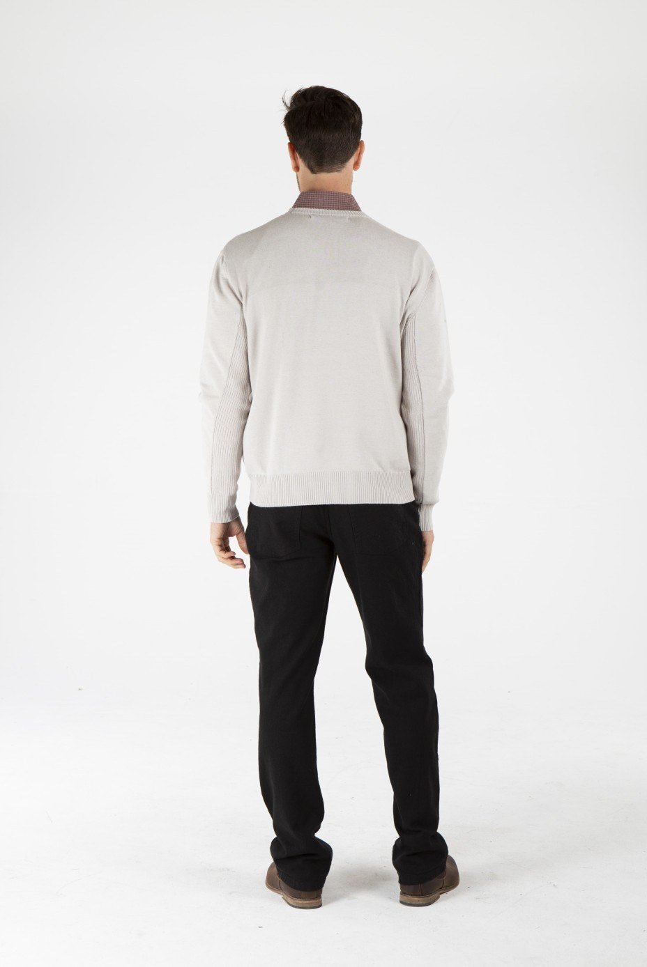 MWT1901 GREY B_副本 Men's Hemp Cotton Jumper-Grey