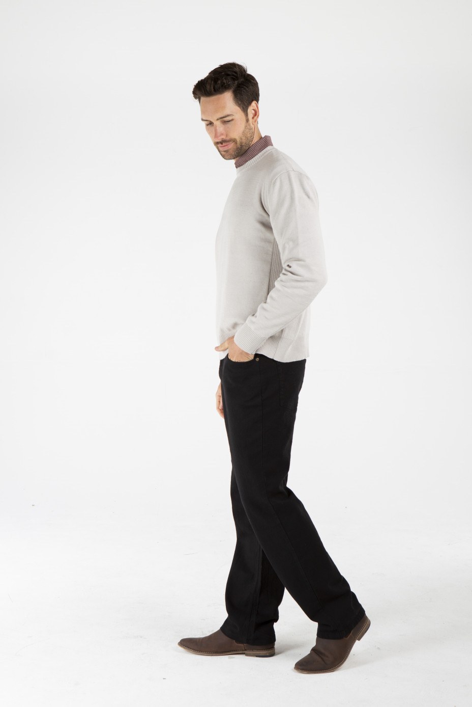 MWT1901 GREY S_副本 Men's Hemp Cotton Jumper-Grey