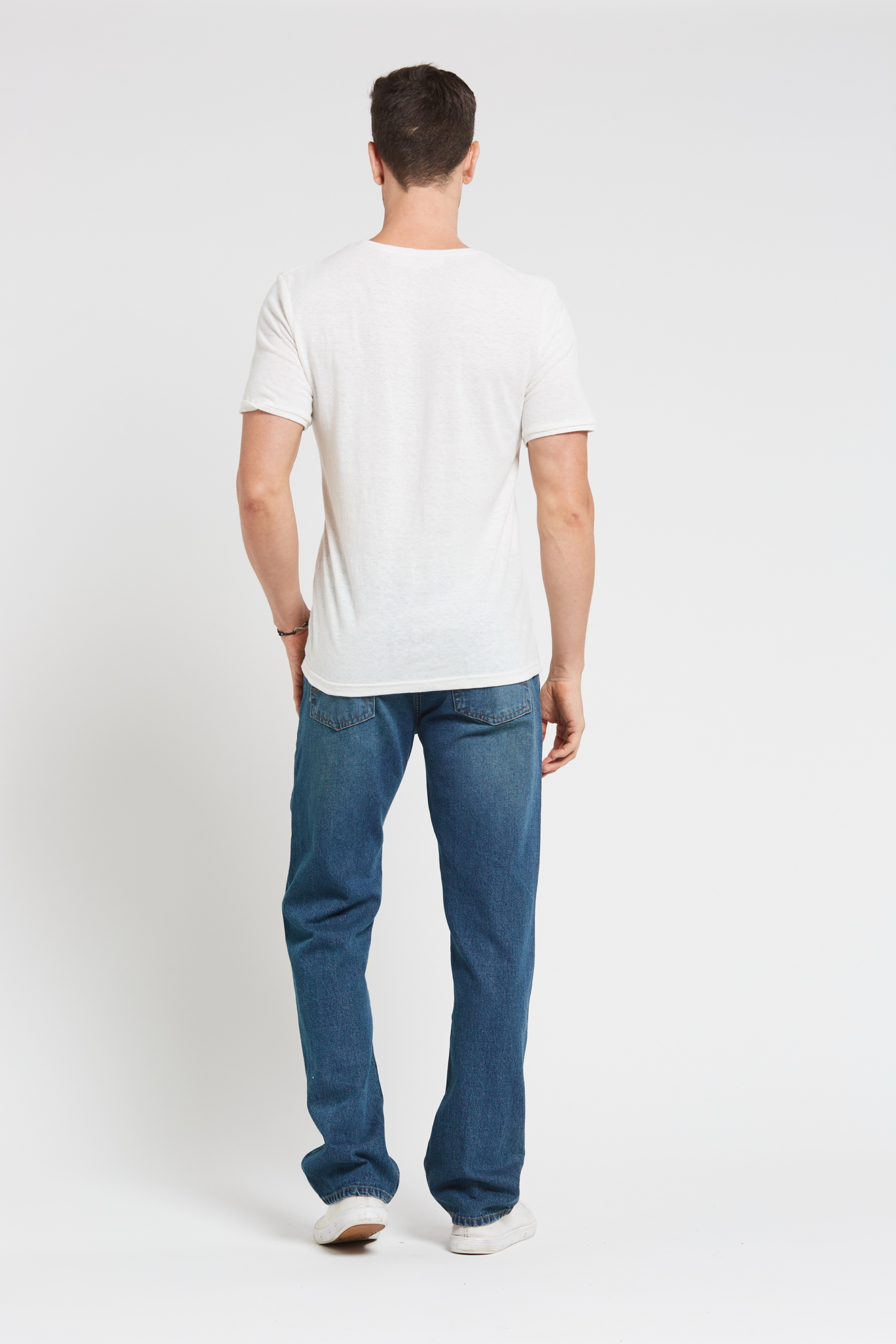 MST2029 NATURAL B Men's Hemp Cotton Logo T Shirt-Natural