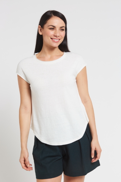 Ladies' Hemp Cotton Tee-Natural