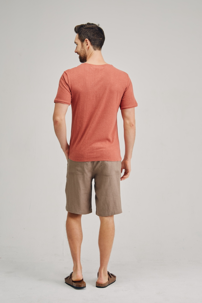 Men's Hemp Cotton Logo Tee-Sage