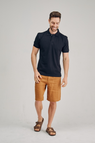 Men's Hemp Cotton Classic Polo-Rust