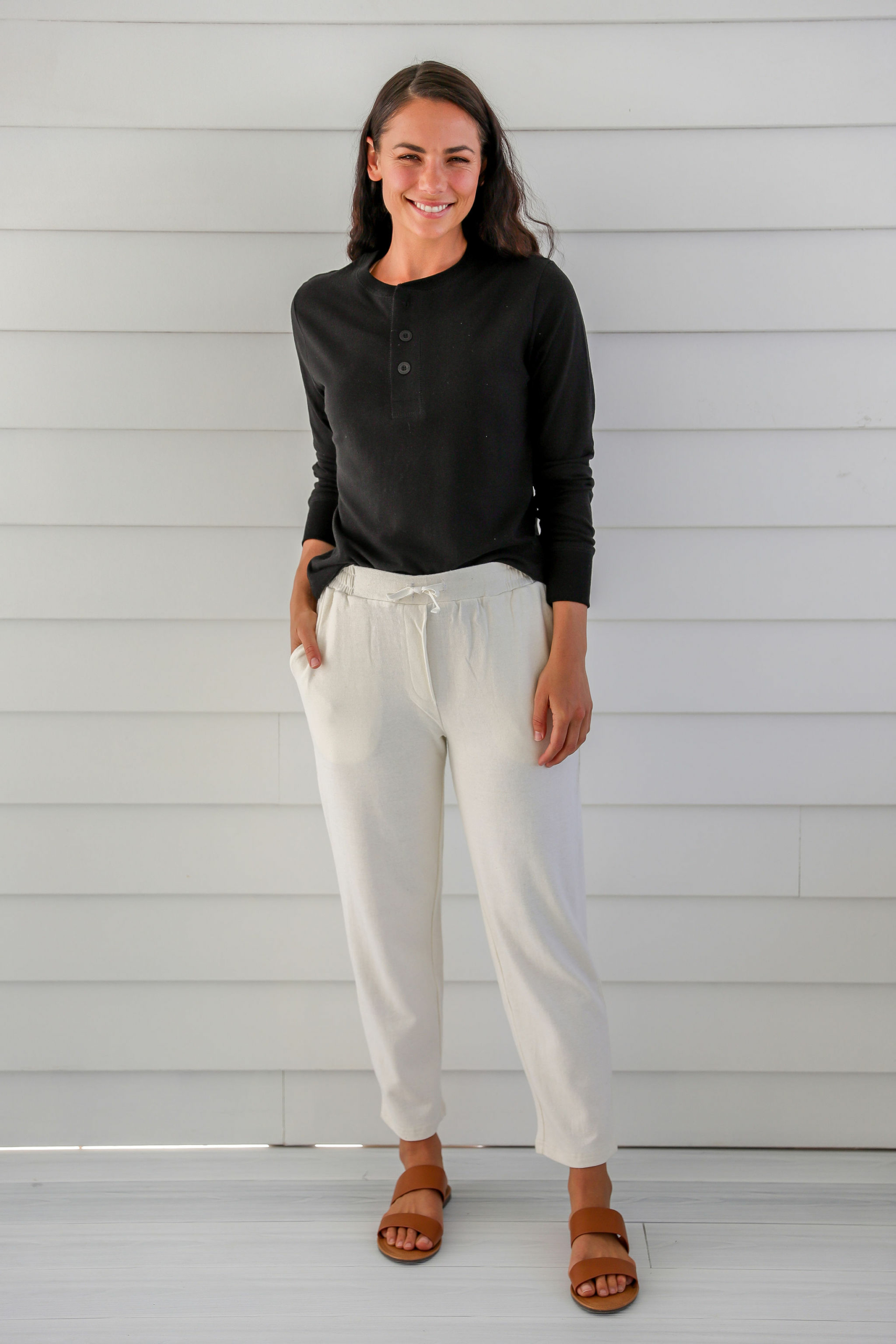IMG_0912 Ladies' Hemp Cotton Jogger-Black