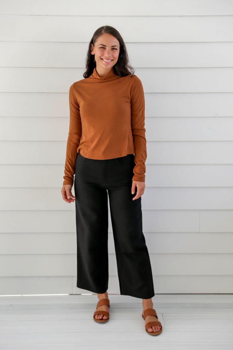 Ladies' Bamboo Cotton Turtle Neck Top 