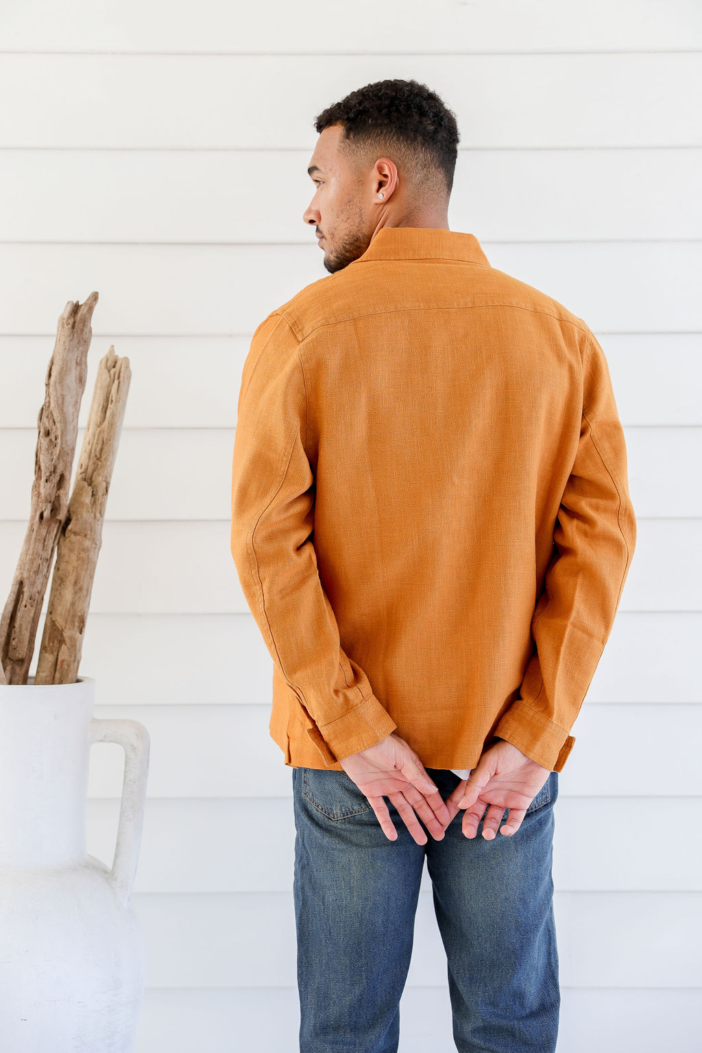 MWT2201 CHAI (4) Men's Hemp Cotton Light Jacket-Chai