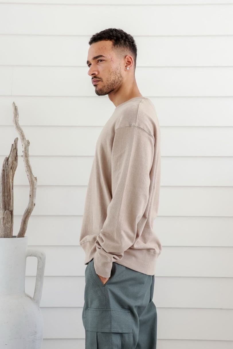 Unisex Hemp Cotton  Jumper-Oat