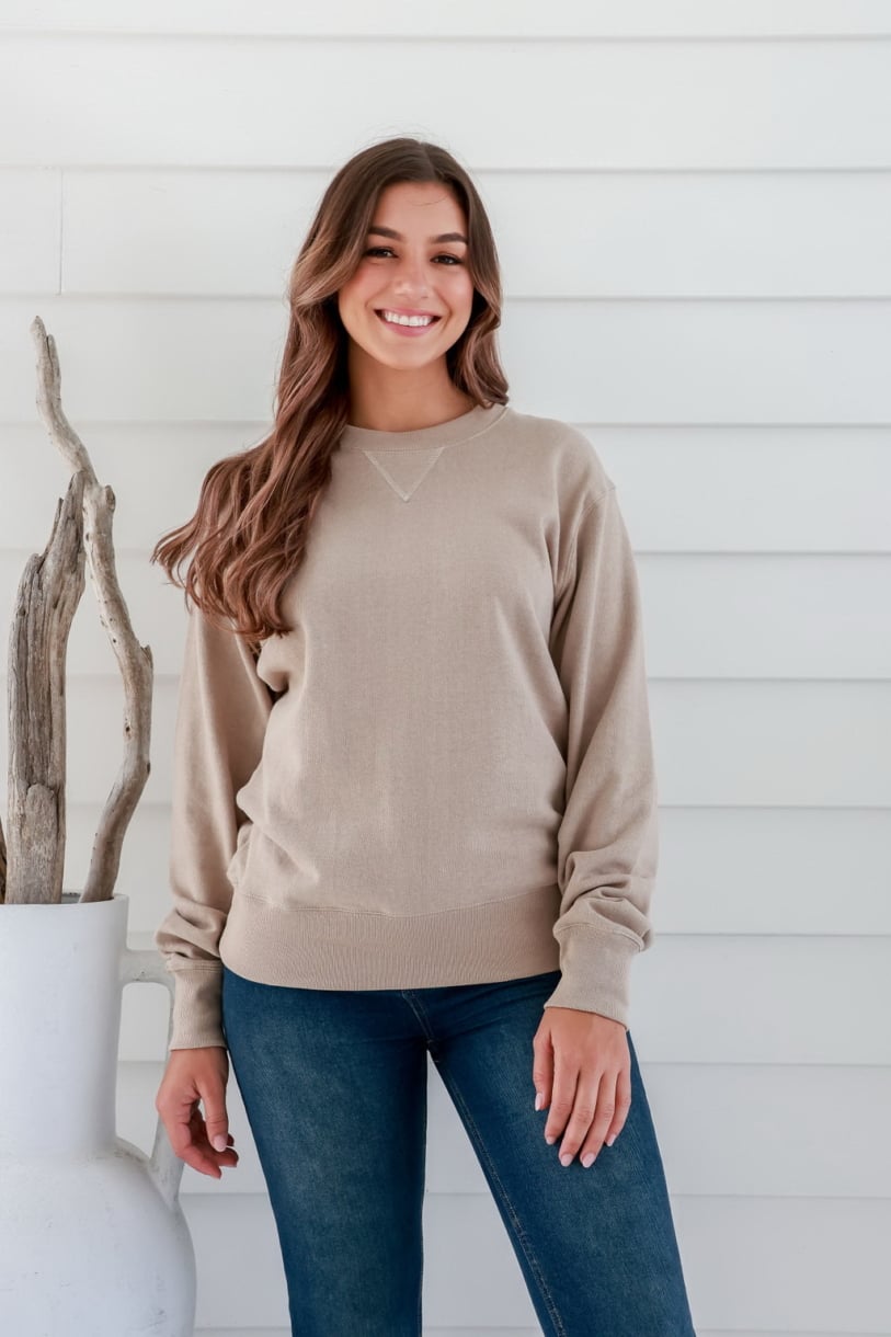 Unisex Hemp Cotton  Jumper-Oat