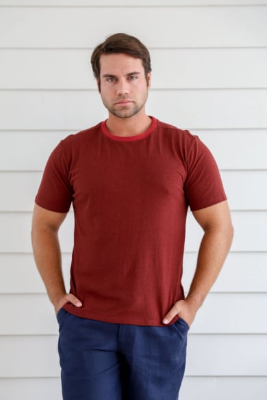 Hemp Classic Short Sleeve Tee-Red