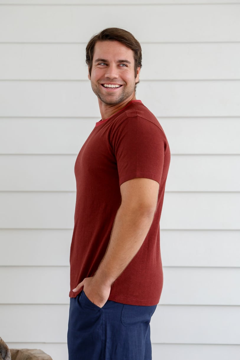 Hemp Classic Short Sleeve Tee-Red