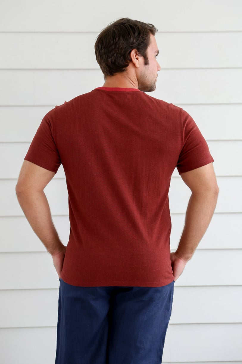 Hemp Classic Short Sleeve Tee-Red