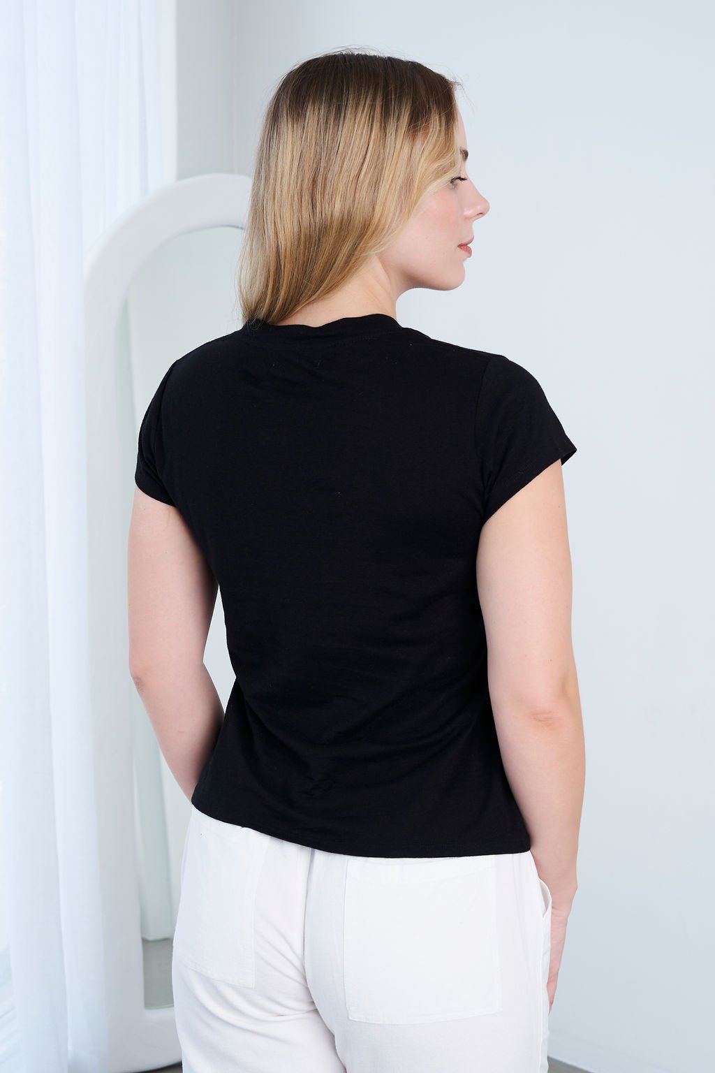 Ladies' Hemp Cotton Tee-White