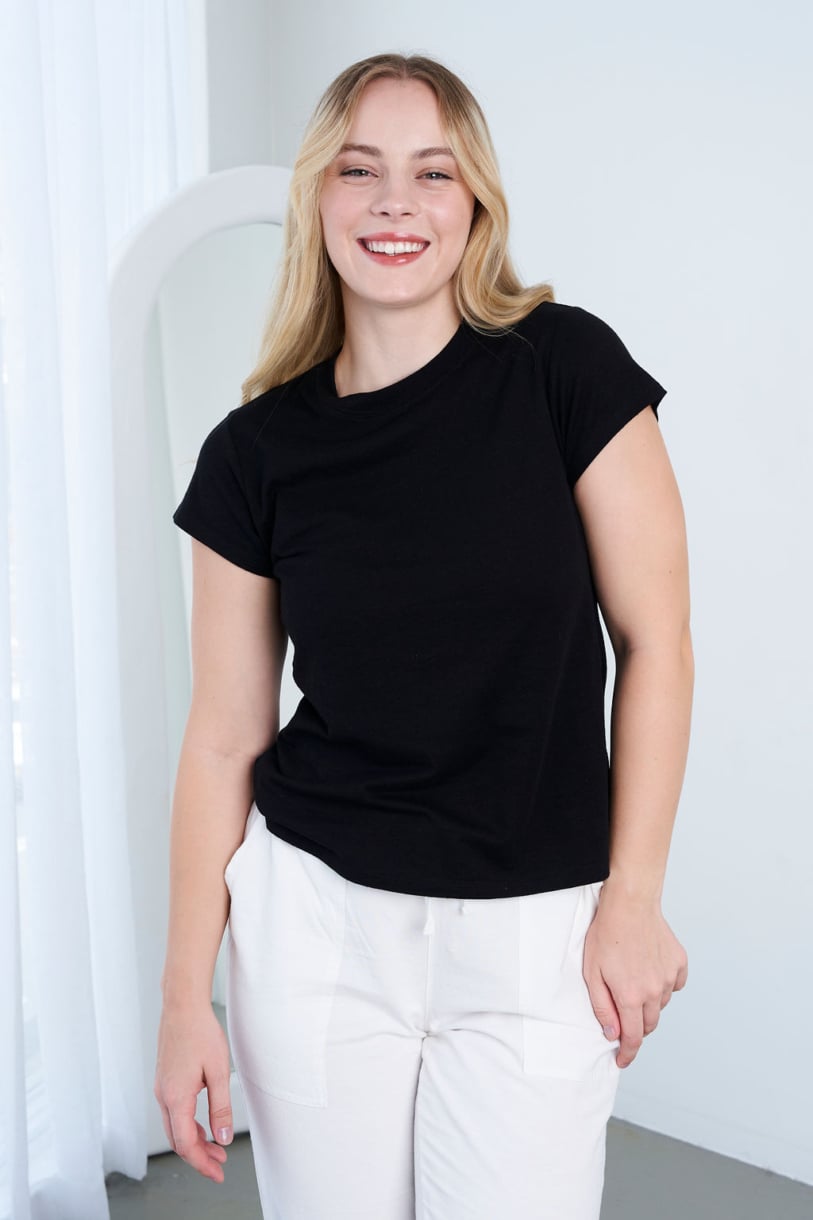 Ladies' Hemp Cotton Tee-White