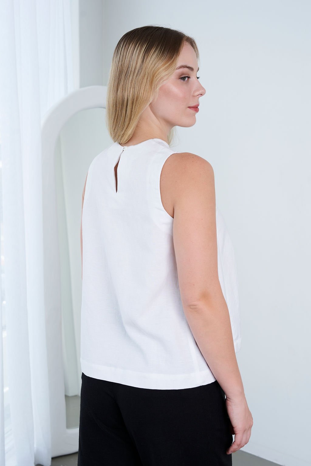 Ladies' Hemp Cotton Tee-White