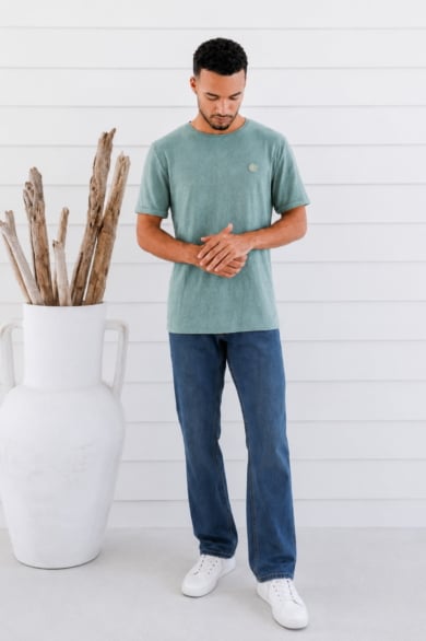 MEN'S HEMP COTTON FLORAL SHORT SLEEVES SHIRT